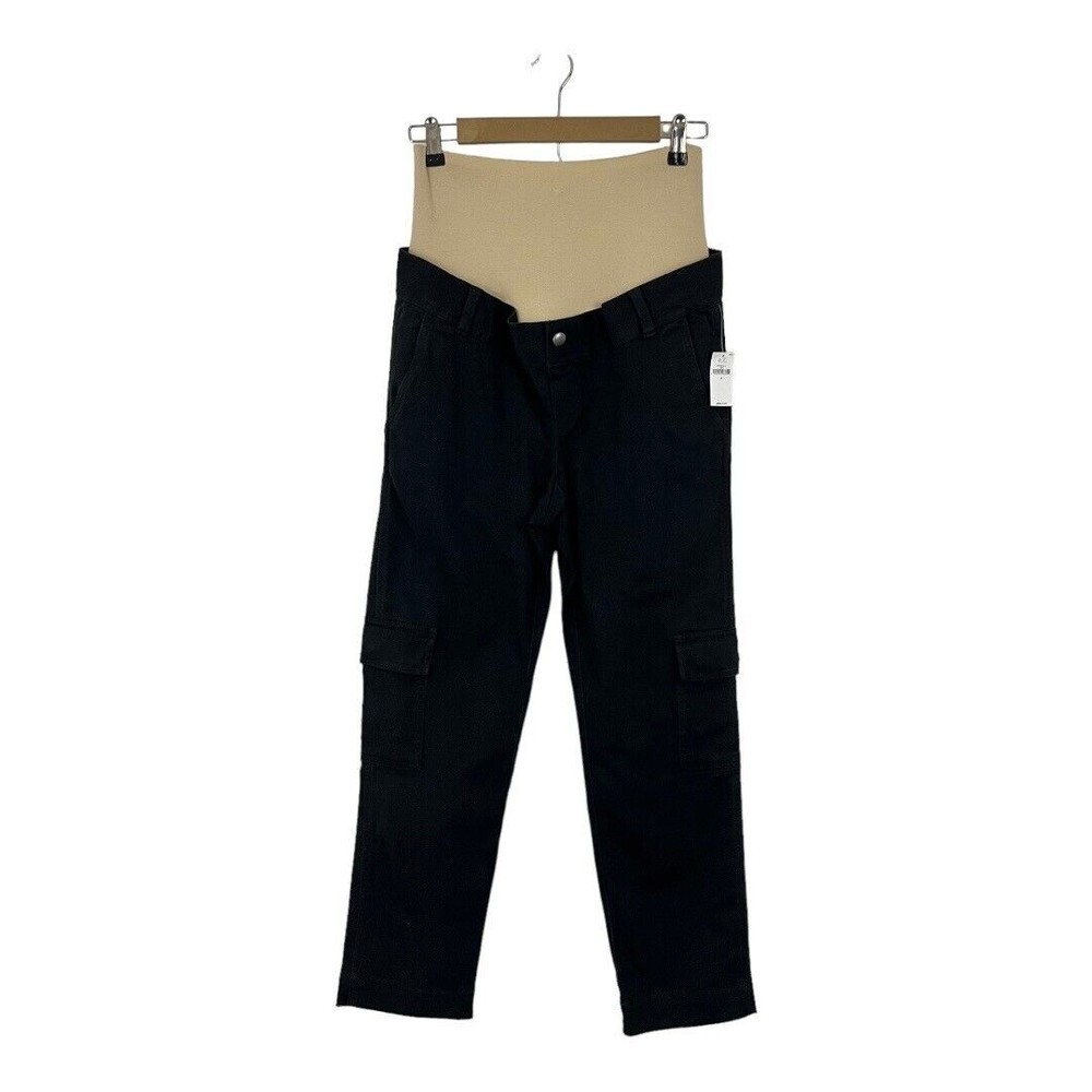 Gap Maternity True Waistband Full Panel Cargo Pants Size 2 Moonless Night